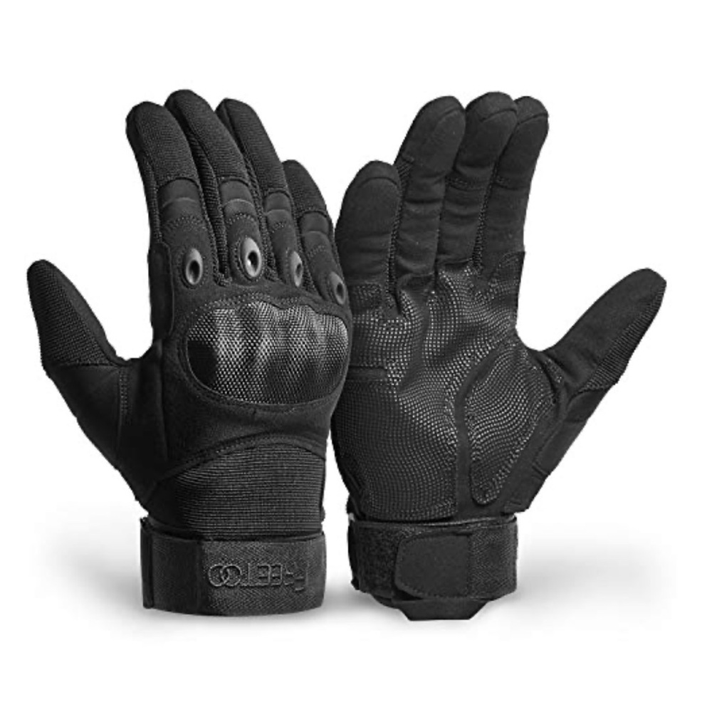 FREETOO Motorcycle Gloves Mens‎ Touch Screen Full Tactical Gloves Paintball M